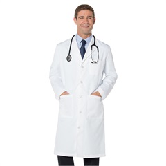 LANDAU MEN'S 3-POCKET FULL-LENGTH LAB COAT